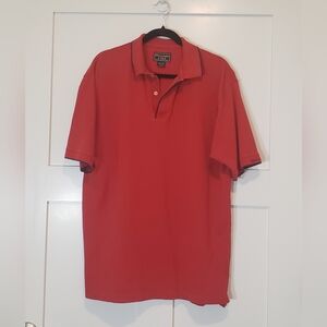 Abercrombie & Fitch Red Polo Shirt 100% Cotton Machine Wash Size XL (Flaws)